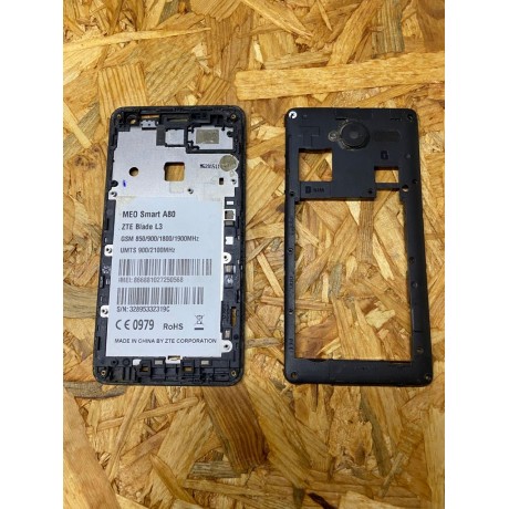 Midllecover C/ Frame LCD Meo Smart A80 / ZTE Blade L3 Recondicionado