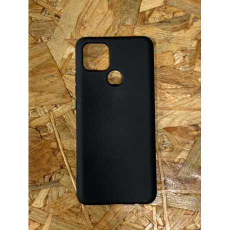 Capa Silicone Rigida Preta Oppo A15