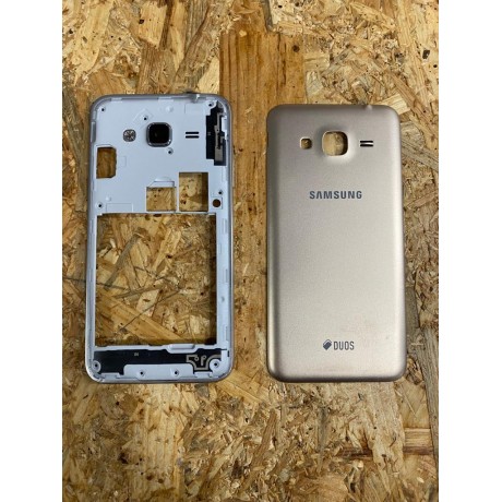 Tampa de Bateria Dourada & Chassi Samsung J3 2016 / Samsung J310f Recondicionado