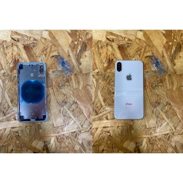 Chassis S/ Componentes Branco & Dourado Iphone X / Iphone A1901