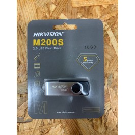 Pen Drive HikVision M200S 16GB USB 2.0 Preta