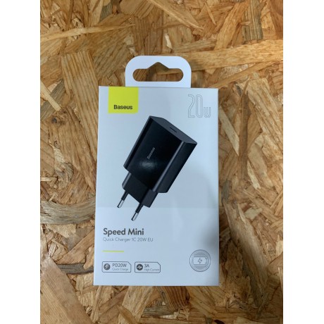 Carregador Baseus Speed Mini USB-C PD 20W Preto