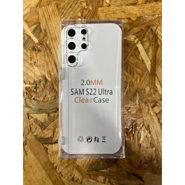 Capa Silicone Rigida Transparente Samsung S22 Ultra