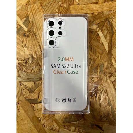 Capa Silicone Rigida Transparente Samsung S22 Ultra