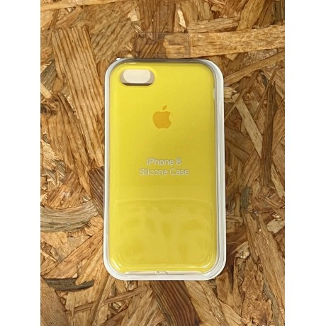 Capa Silicone Apple iPhone 8 Amarela