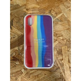 Capa Silicone Apple iPhone XR Arco-Iris