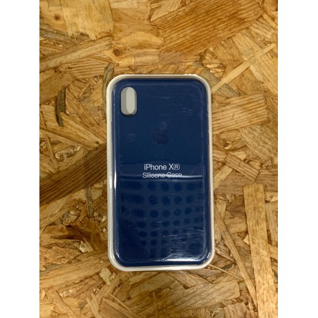 Capa Silicone Apple iPhone XR Azul Escuro
