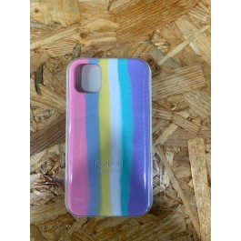 Capa Silicone Apple iPhone 11 Arco-Iris