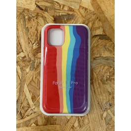 Capa Silicone Apple iPhone 11 Pro Arco-Iris