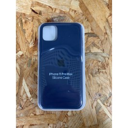 Capa Silicone Apple iPhone 11 Pro Max Azul Escura