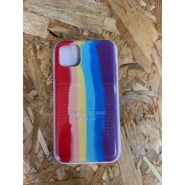 Capa Silicone Apple iPhone 11 Pro Max Arco-Iris