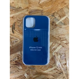 Capa Silicone Apple iPhone 12 Mini Azul Escuro