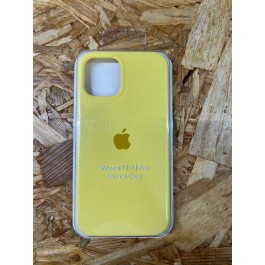 Capa Silicone Apple iPhone 12 Amarela