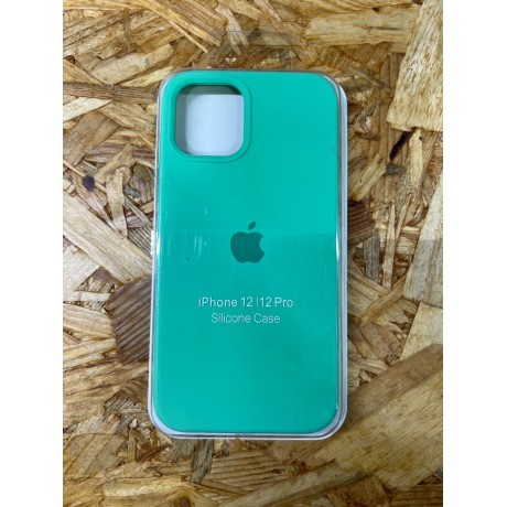 Capa Silicone Apple iPhone 12 Verde Clara