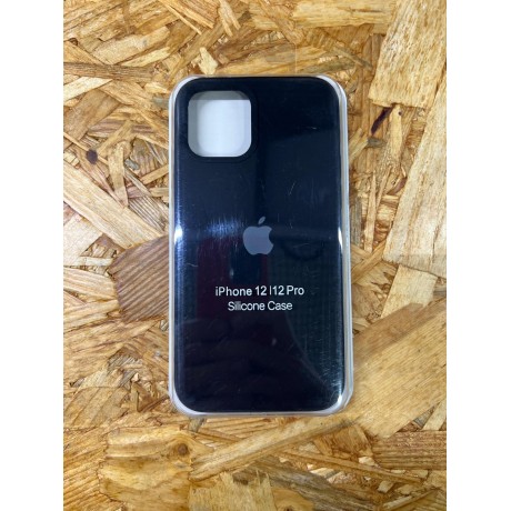 Capa Silicone Apple iPhone 12 Preto