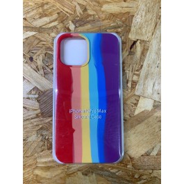 Capa Silicone Apple iPhone 12 Pro Max Arco-Iris