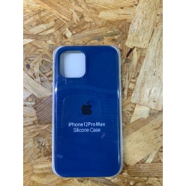 Capa Silicone Apple iPhone 12 Pro Max Azul Escuro
