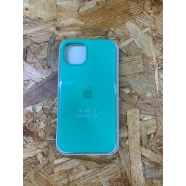 Capa Silicone Apple iPhone 13 Verde Agua