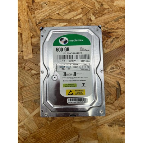 Disco Rigido 500GB MediaMax SATA 3.5 Recondicionado Ref: WL500GSA6472B