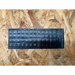 Etiqueta / Autocolante Para Teclado Layout PT em Preto Universal