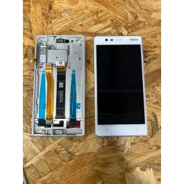 Modulo / Display & Touch C/ Frame Rosa / Branco Nokia 3 / Nokia TA-1032 Service Pack