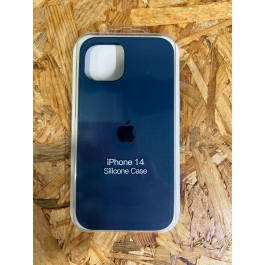Capa Silicone Apple iPhone 14 Azul Escuro