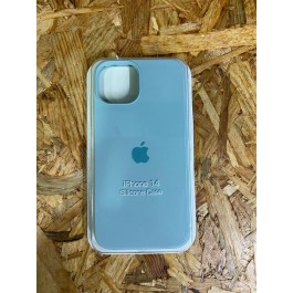 Capa Silicone Apple iPhone 14 Verde Agua