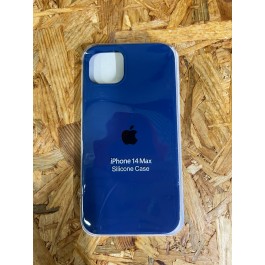 Capa Silicone Apple iPhone 14 Plus Azul Escuro