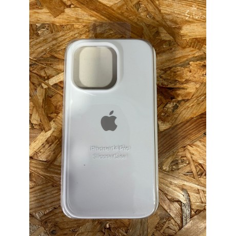 Capa Silicone Apple iPhone 14 Pro Branco