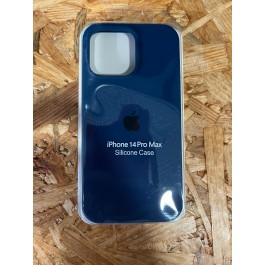 Capa Silicone Apple iPhone 14 Pro Max Azul Escuro