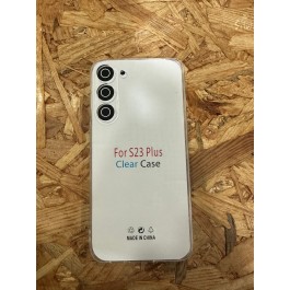 Capa Silicone C/ Proteçao de Camera Transparente Samsung S23 Plus