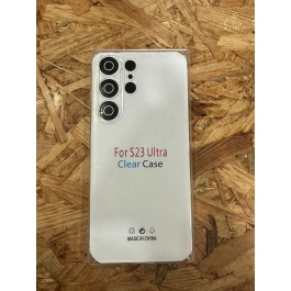 Capa Silicone C/ Proteçao de Camera Transparente Samsung S23 Ultra