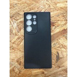 Capa Silicone C/ Proteçao de Camera Preto Samsung S23 Ultra