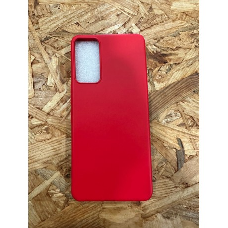 Capa Silicone Rigida Vermelha TCL 40R 5G