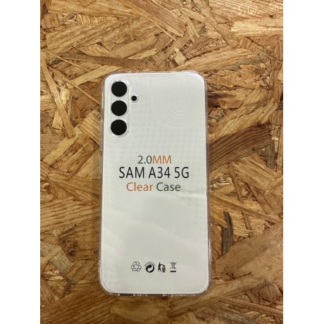 Capa Silicone Transparente Rigida Samsung A34 5G