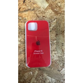 Capa Silicone Apple iPhone 15 Vermelha