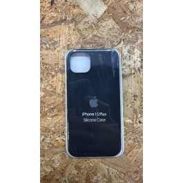 Capa Silicone Apple iPhone 15 Plus Preta