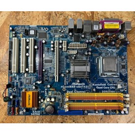 Motherboard AsRock 4CoreDual-VSTA C/ Processador Intel Core 2 Duo E6750 Recondicionado ( NÃO INCLUI CHAPA DE PROTEÇÃO )