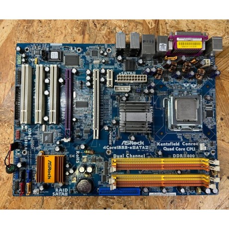 Motherboard AsRock 4CoreDual-VSTA C/ Processador Intel Core 2 Duo E6750 Recondicionado ( NÃO INCLUI CHAPA DE PROTEÇÃO )