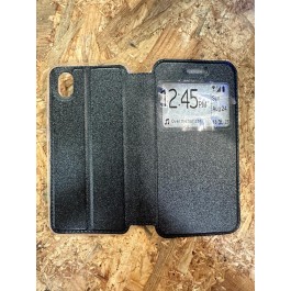 Capa Flip Cover Preta ZTE A31 Lite