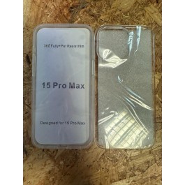 Capa de Silicone 360 Transparente iPhone 15 Pro Max / iPhone 15 Ultra