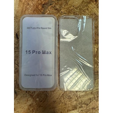 Capa de Silicone 360 Transparente iPhone 15 Pro Max / iPhone 15 Ultra