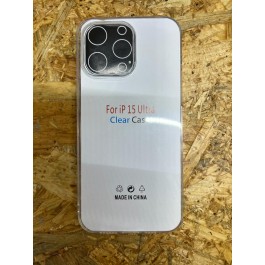 Capa de Silicone Transparente Ultrafina Iphone 15 Pro Max / iPhone 15 Ultra