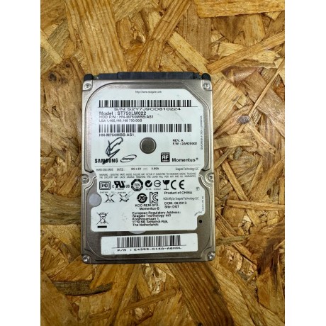 Disco Rigido 750Gb Samsung SATA 2.5 Recondicionado Ref: ST750LM022