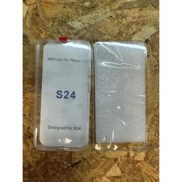 Capa de Silicone Transparente 360 Samsung S24 / Samsung SM-S921B