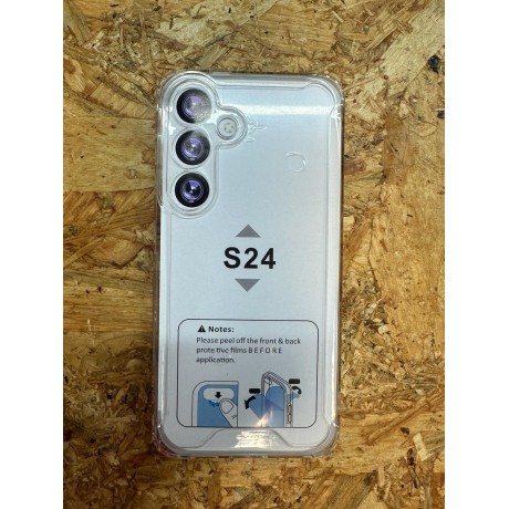 Capa de Silicone Transparente Rigida Samsung S24 / Samsung SM-S921B