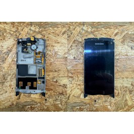 Módulo Display & Touch C/ Frame & Componentes Samsung S8530 / Samsung Wave II Azul Service Pack