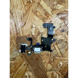 Flex C/ Conector de Carga Branco Iphone 5 / Iphone A1428 / Iphone A1442 / Iphone A1429 Compativel Ref: 821-1417-A