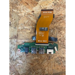 USB Board C/ Jack Audio & Conector RJ45 Toshiba Tecra Z40-B-11k Recondicionado