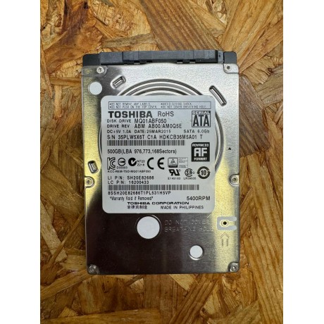 Disco Rigido 500GB Toshiba SATA 2.5 Recondicionado Ref: MQ01ABF050